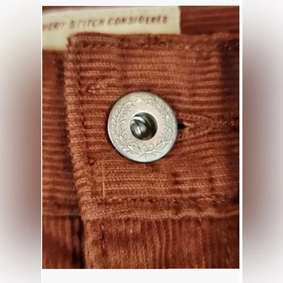 JCrew 250 Tapered Leg Corduroy in Rust NWT